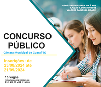 CONCURSO 2024 - Inscrições abertas